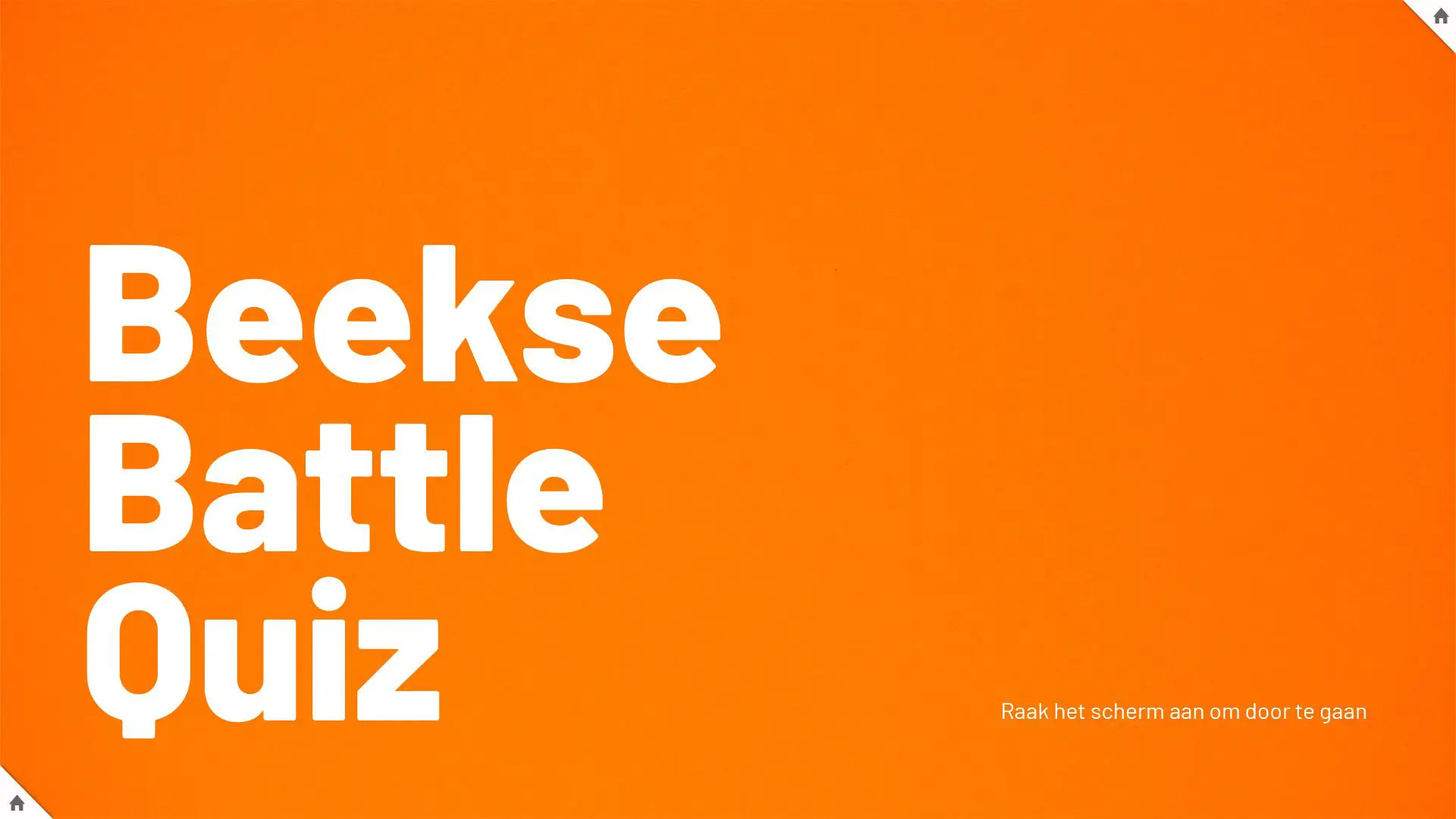 Omnitapps rental license for Municipality of Beek. Battlequiz game